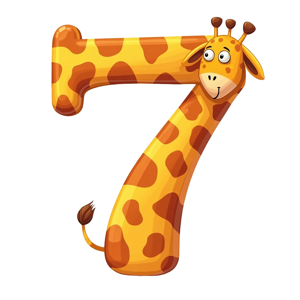 Number 7 Giraffe